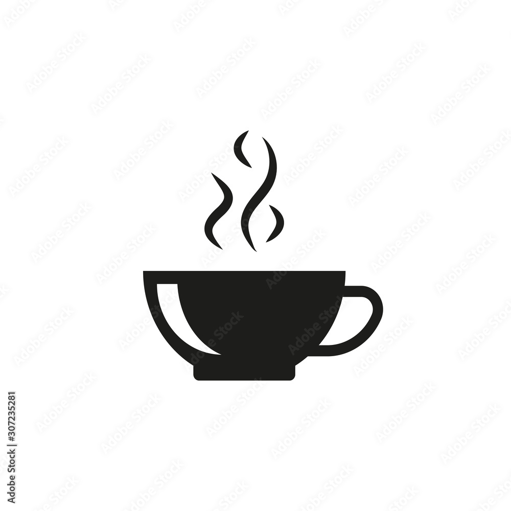 coffee cup icon isolate on white background coffee cup icon isolate on white background