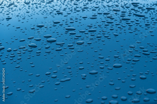 Droplets on a Hood