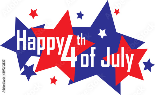 Happy 4th of July graphic