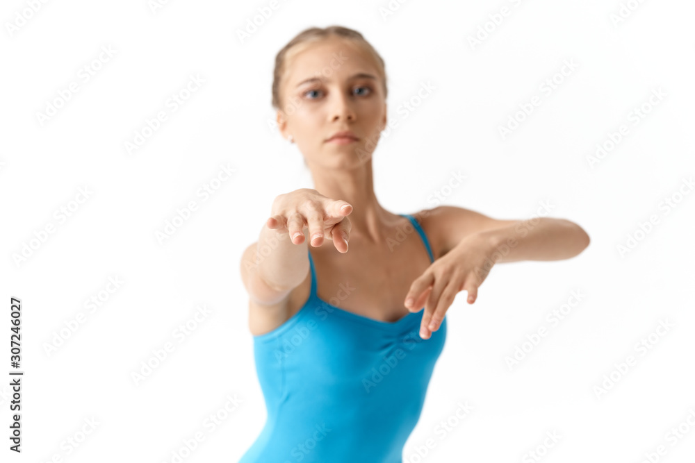 young woman with thumbs up young woman with thumbs up