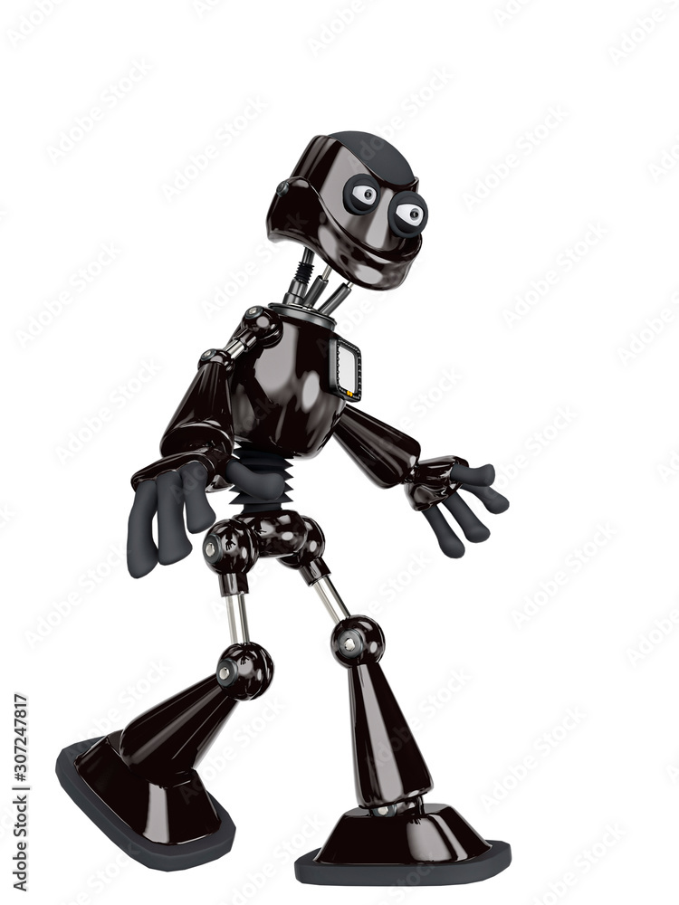 robot cartoon walking robot cartoon walking