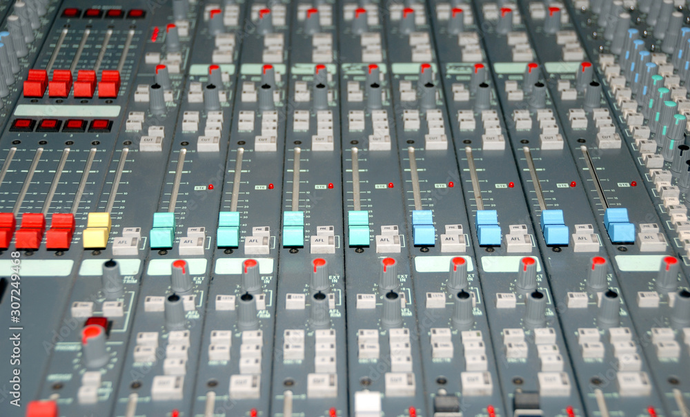 Sound mixing console Sound mixing console
