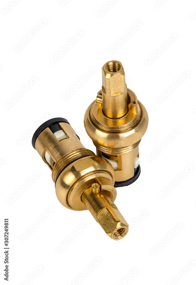 Brass faucet parts cartridge for water valve