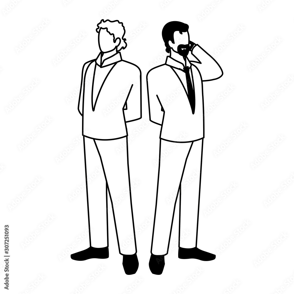 businessmen standing with various views, poses businessmen standing with various views, poses
