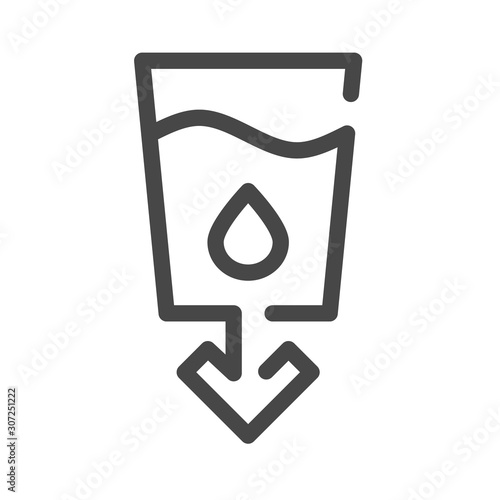 Clean water and sanitation color icon. Corporate social responsibility. Sustainable Development Goals. SDG color sign. Pictogram for ad, web. UI UX design element. Editable stroke.