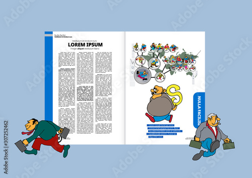 Brochure template flyer background for business design