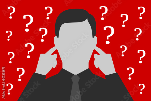 Man is not wanting to listen questions and resolve problems