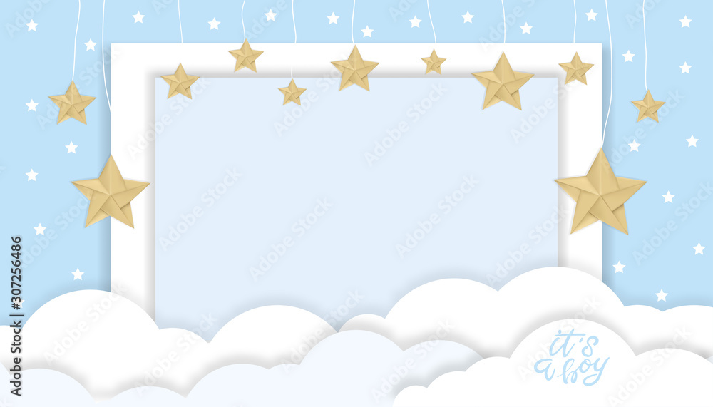 Baby shower boy seamless vector pattern Baby boy holding a bottle of champagne Wine flutes and pacifiers repeating blue background Stock Vector Image Art Alamy