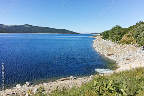 Landscape with Belmeken Dam, Rila mountain, Bulgaria