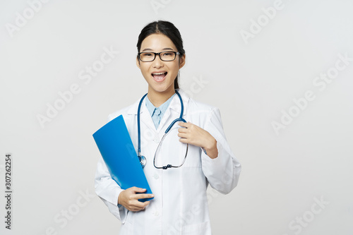 portrait of a female doctor with stethoscope