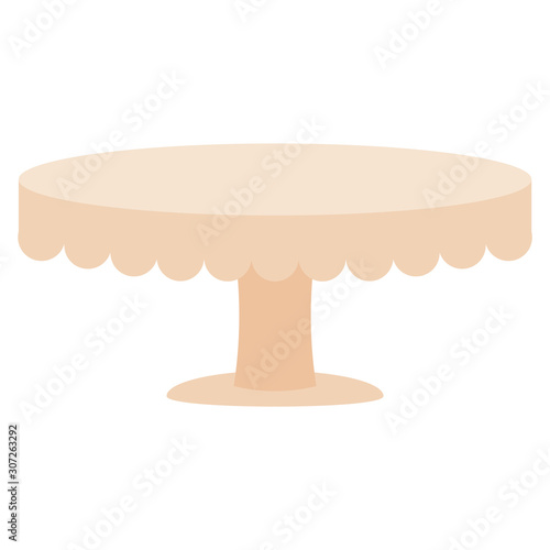 Isolated cake stand