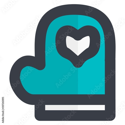 Baby Icon Design Filled Line Style Part 4 Gloves