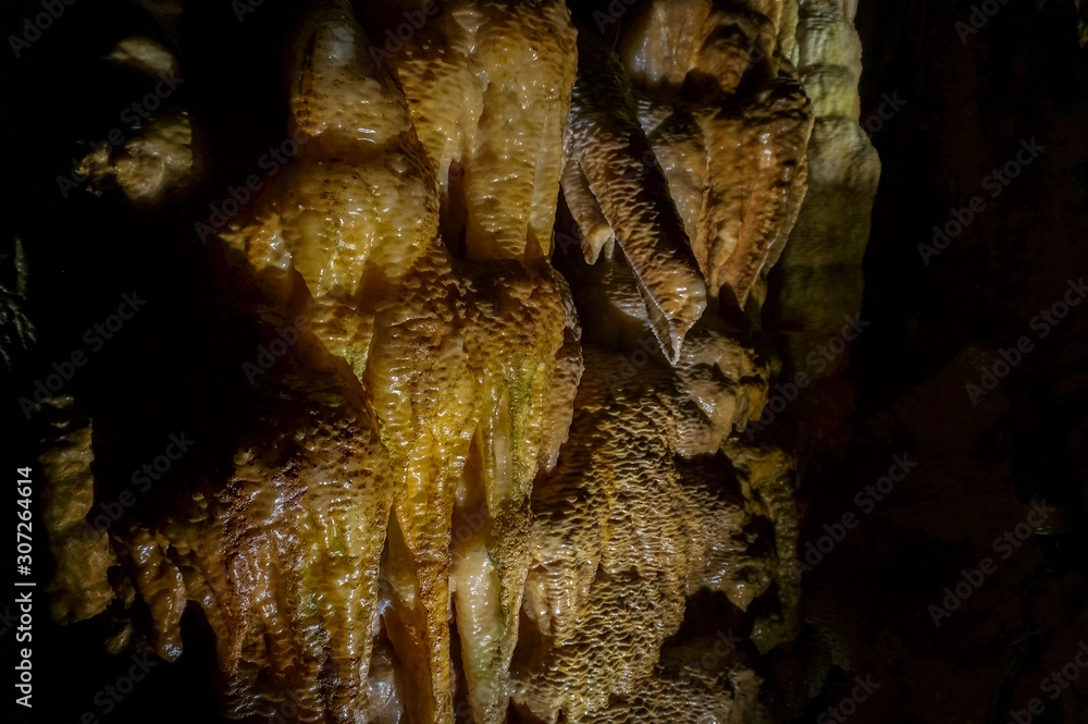 Close up of cave geology rocks abstract background Close up of cave geology rocks abstract background