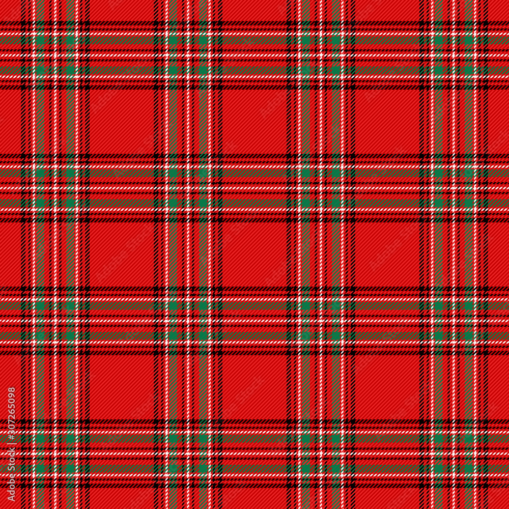 Obraz premium Christmas new year Tartan. Pattern Scottish cage