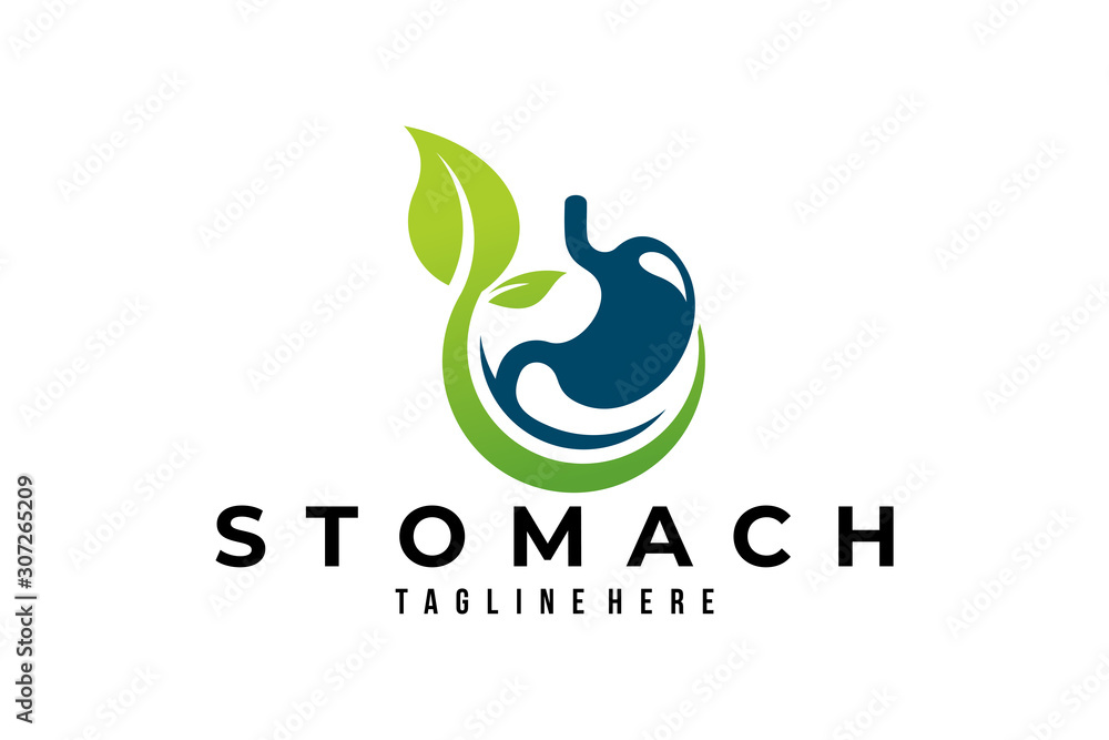 Fototapeta premium stomach care logo icon vector isolated