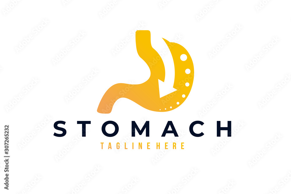 Fototapeta premium stomach care logo icon vector isolated