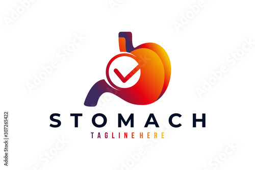 stomach care logo icon vector isolated
