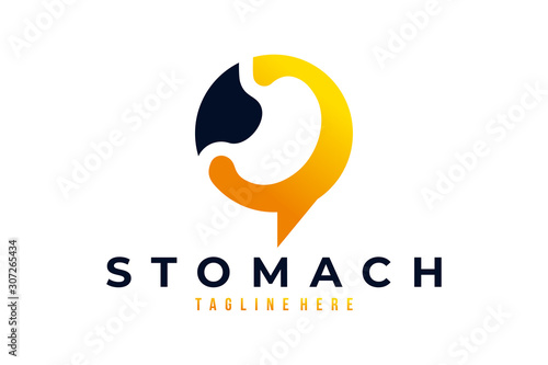 stomach care logo icon vector isolated