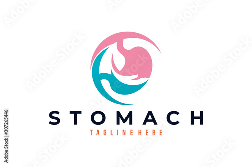 stomach care logo icon vector isolated