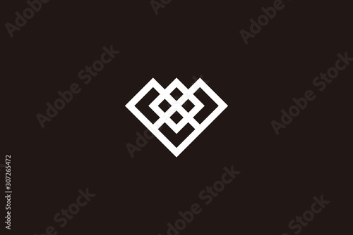 diamond logo icon vector isolated