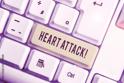 Photos Handwriting text Heart Attack
