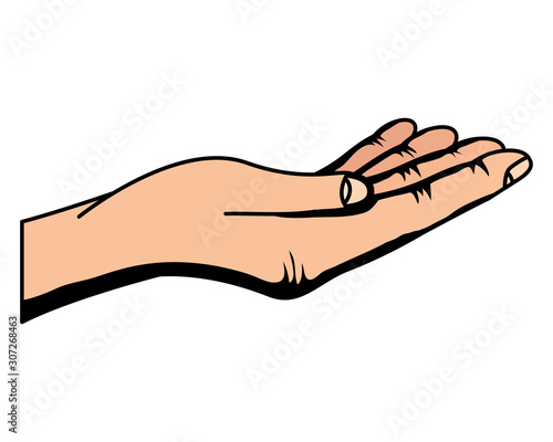 hand human receiving icon