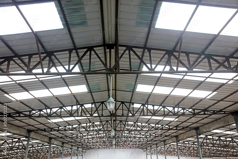 Industrial warehouse in a factory Industrial warehouse in a factory