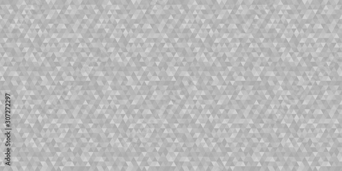 Tiled pattern from triangles. Seamless abstract texture. Triangle multicolored background. Black and white illustration
