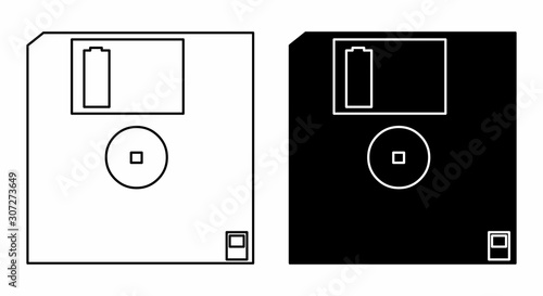 Hard floppy disk icons