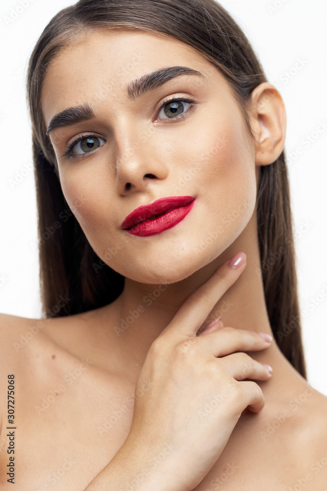 beautiful woman bare shoulders spa treatments clean skin beautiful woman bare shoulders spa treatments clean skin
