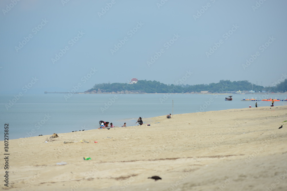 children on the beach