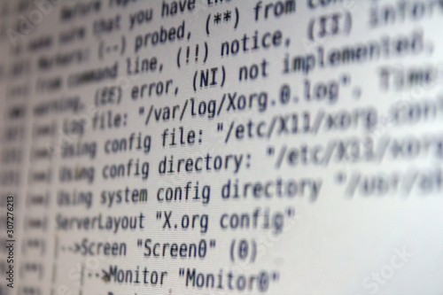 Tableau sur toile linux screen