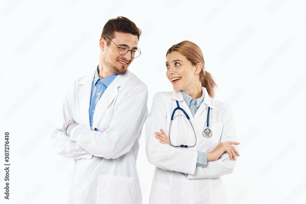 portrait of two doctors portrait of two doctors