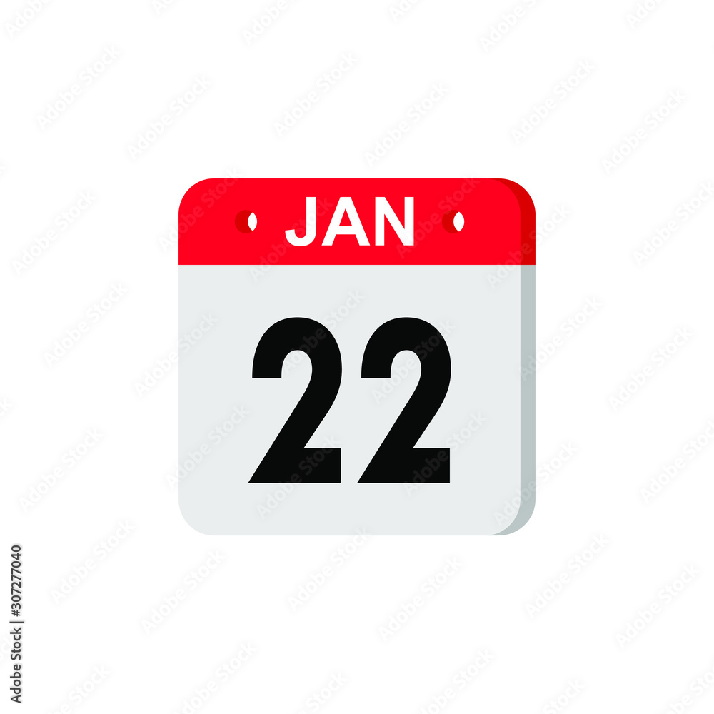 January 22 Calendar Daily Icon. Illustration Emblem. Element of Design for Decoration Office Documents and Applications. Logo of Day, Date, Month and Holiday. New Year. January 22 Calendar Daily Icon. Illustration Emblem. Element of Design for Decoration Office Documents and Applications. Logo of Day, Date, Month and Holiday. New Year.