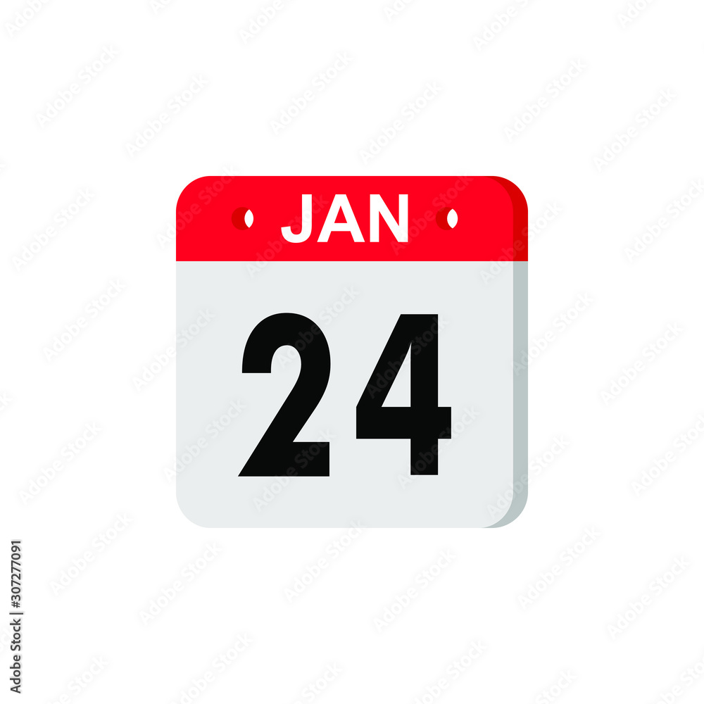 January 24 Calendar Daily Icon. Illustration Emblem. Element of Design for Decoration Office Documents and Applications. Logo of Day, Date, Month and Holiday. New Year. January 24 Calendar Daily Icon. Illustration Emblem. Element of Design for Decoration Office Documents and Applications. Logo of Day, Date, Month and Holiday. New Year.
