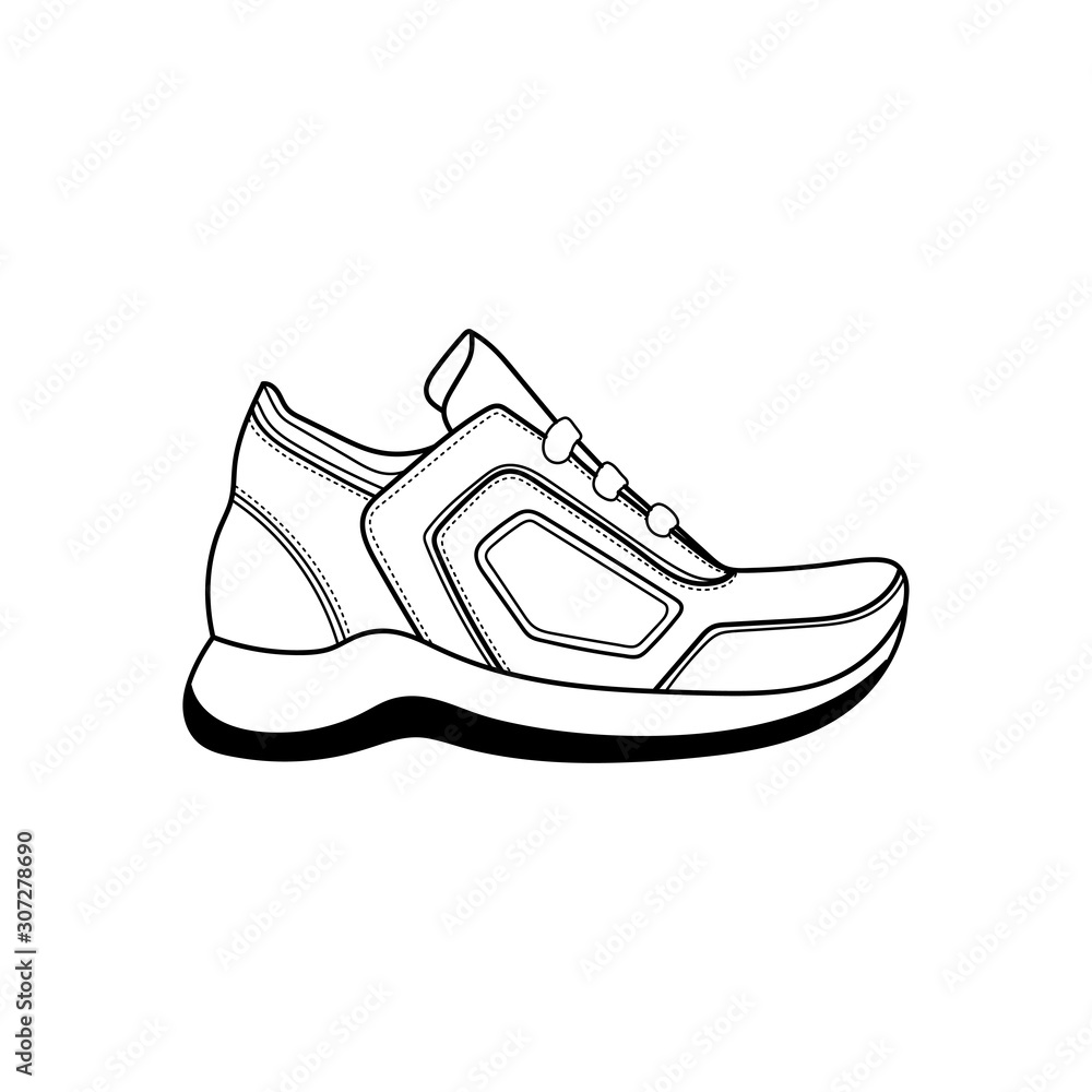 Sports shoes vector design Sports shoes vector design