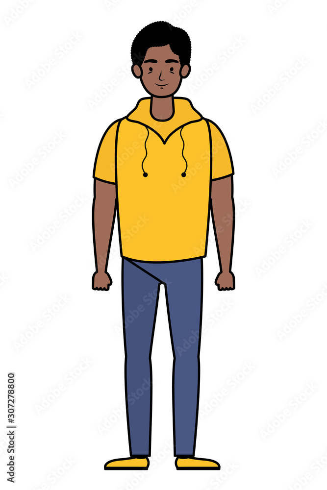 afro young man avatar character icon afro young man avatar character icon