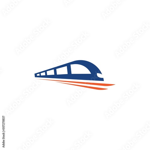 Train illustration logo vector
