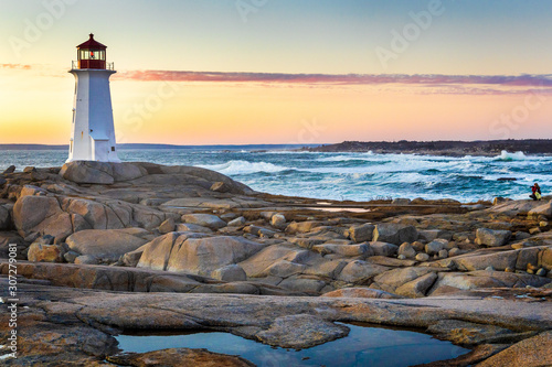 Sunset at Peggy's Cove Nova Scotia, Canada