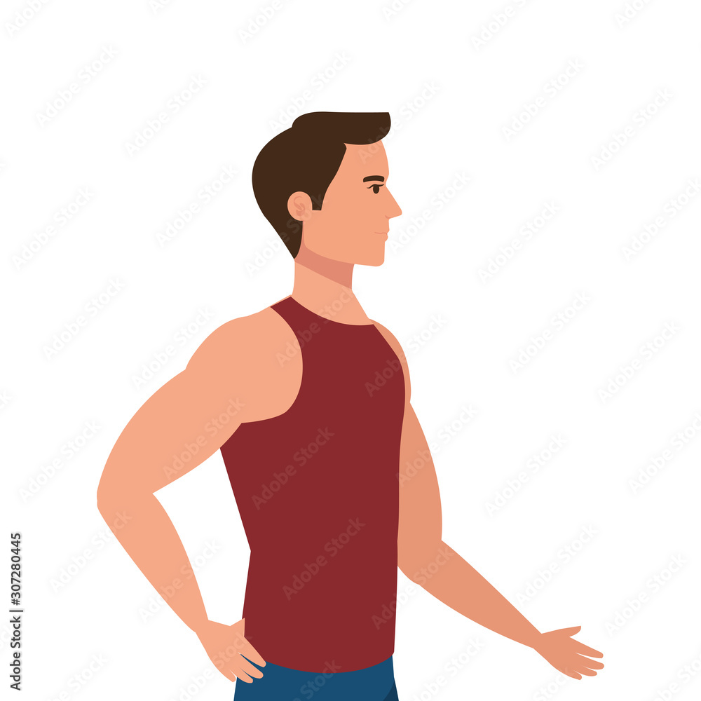 young man athlete avatar character vector illustration design young man athlete avatar character vector illustration design