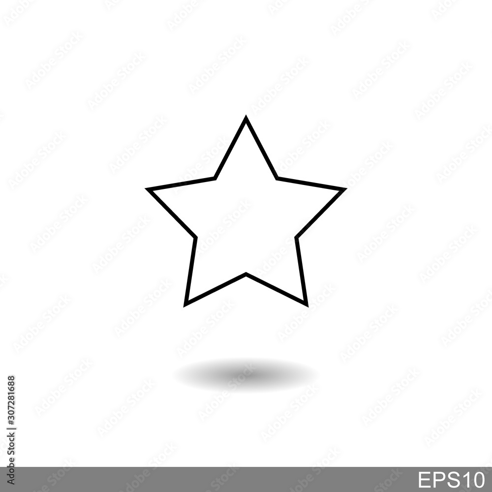star icon on white background.vector Illustration star icon on white background.vector Illustration