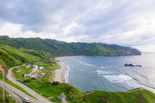 Amazing landscape partial part of Batanes Island located in Philippines.. Image shot by drone.