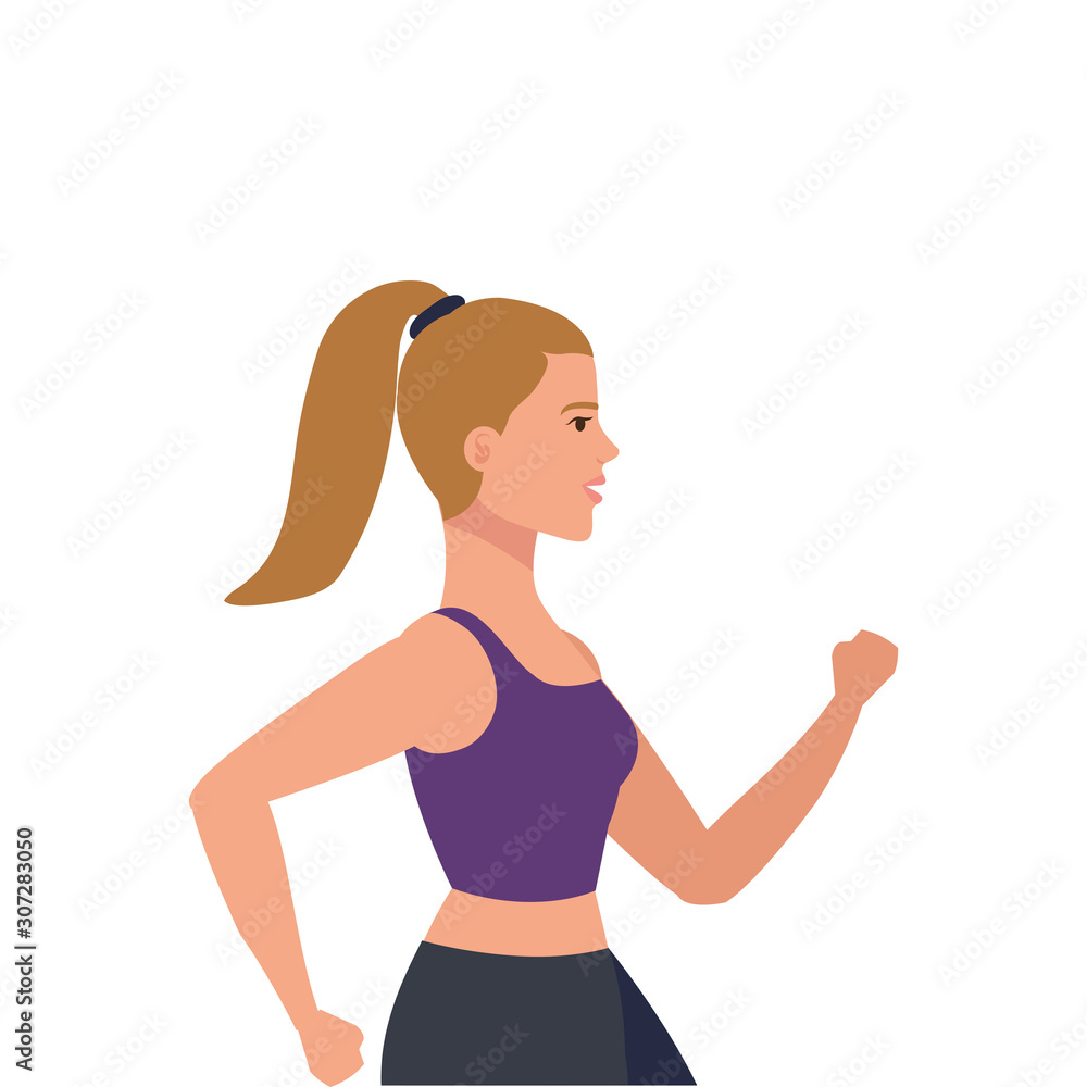 young woman athlete avatar character vector illustration design young woman athlete avatar character vector illustration design