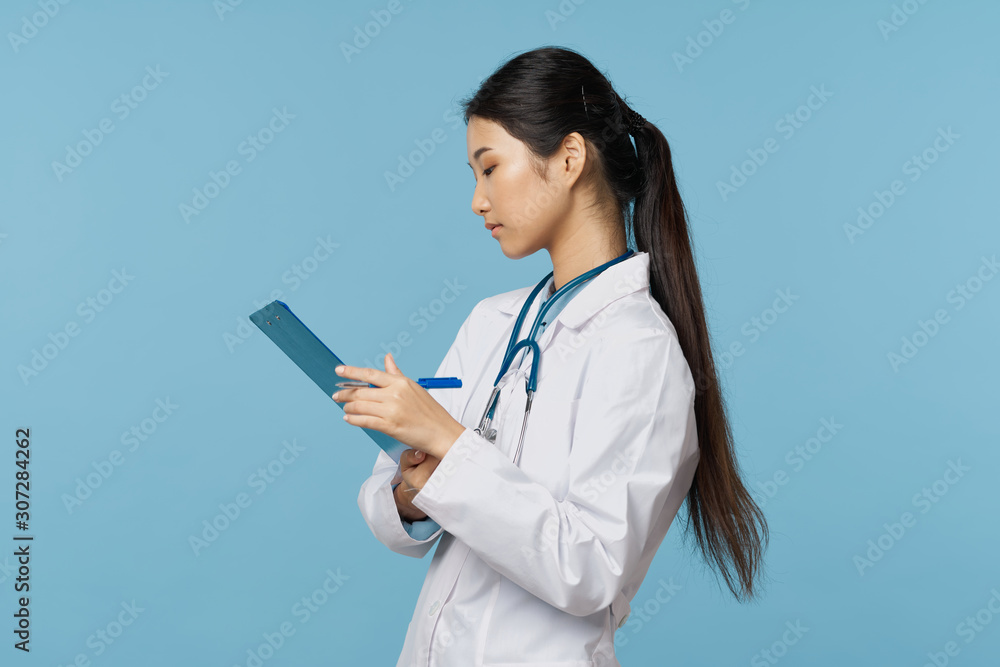 young doctor with digital tablet young doctor with digital tablet
