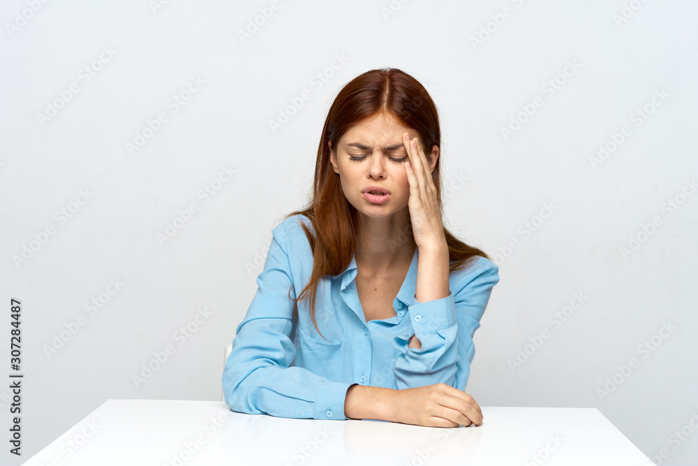 portrait of young woman sitting on floor portrait of young woman sitting on floor