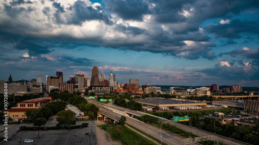 2019 Cincinnati Skyline Day Timelapse 2019 Cincinnati Skyline Day Timelapse