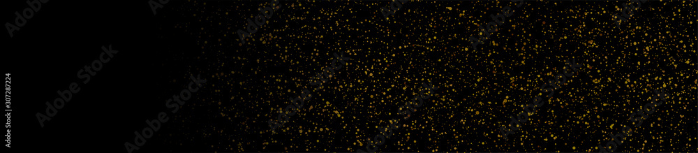 Golden luxury shiny bokeh lights banner design. Sparkling confetti background. Vector Christmas particles illustration Golden luxury shiny bokeh lights banner design. Sparkling confetti background. Vector Christmas particles illustration