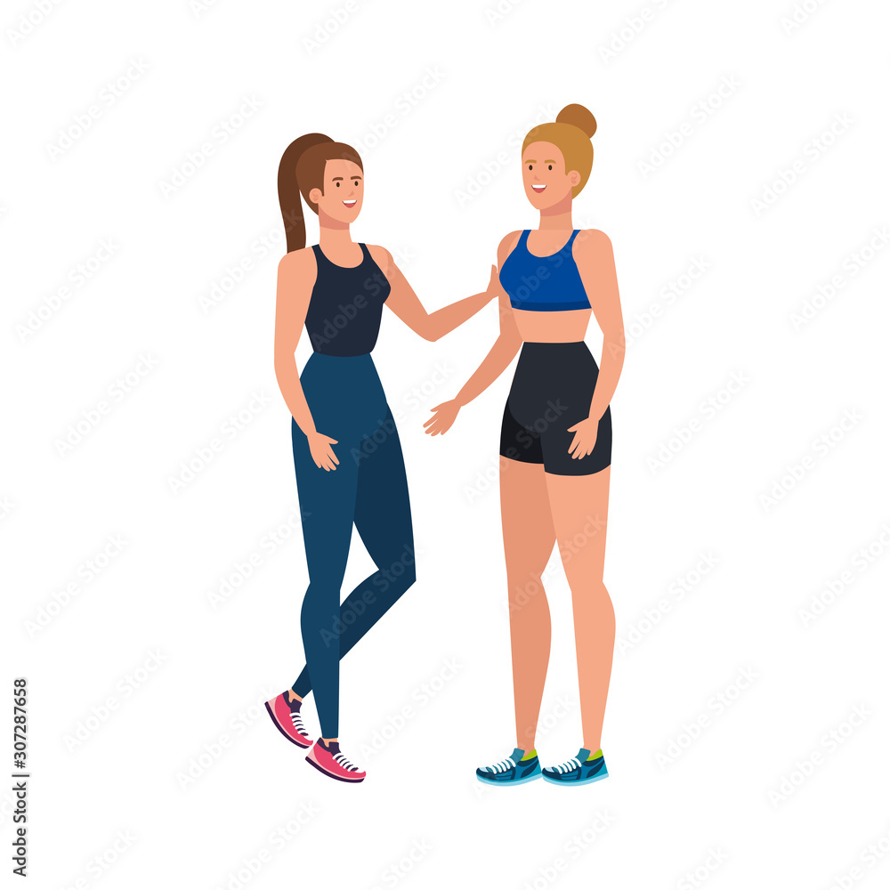 young women athlete avatar character vector illustration design young women athlete avatar character vector illustration design
