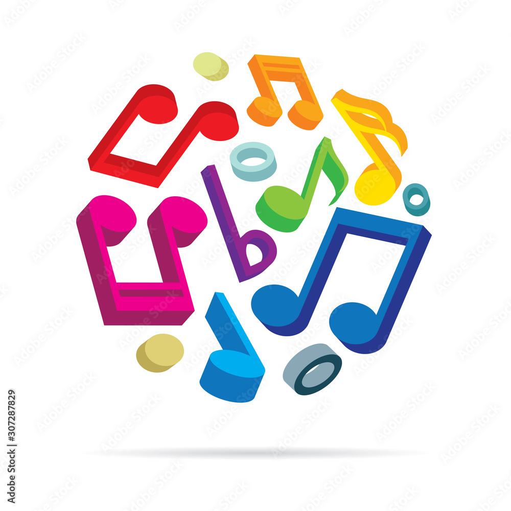 Music notes. Musical metaphor vector illustration. Musical sound concept symbol concept. Music notes hand drawn sketch logo. Part of set. Music notes. Musical metaphor vector illustration. Musical sound concept symbol concept. Music notes hand drawn sketch logo. Part of set.