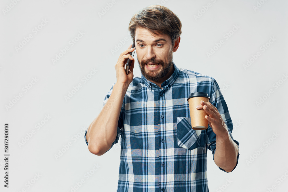 young man talking on the phone young man talking on the phone